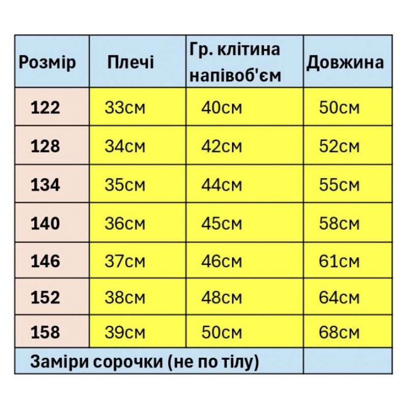 Вишиванка Козачок для хлопчика короткий рукав натуральна зріст 122-152, 152, Білий з синім