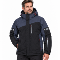 Куртка термо зимняя Audsa мужская M-3XL лыжная,Черный,XXXL