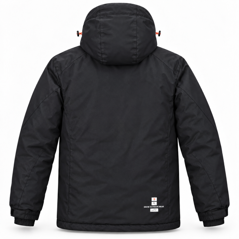 Термокуртка Snow мужская XXL-6XL зимняя мембранная Omni-Heat,4XL, Черный