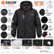 Термокуртка Snow мужская XXL-6XL зимняя мембранная Omni-Heat,4XL, Черный