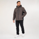 Куртка двусторонняя M.a.d.i.s.s. мужская с капюшоном на холлофайбере,Коричневый, M