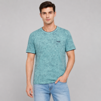 Футболка чоловіча Red-Down 2XL-5XL - великі розміри, 95% бавовна 5% еластан,XXXL,Бірюзовий