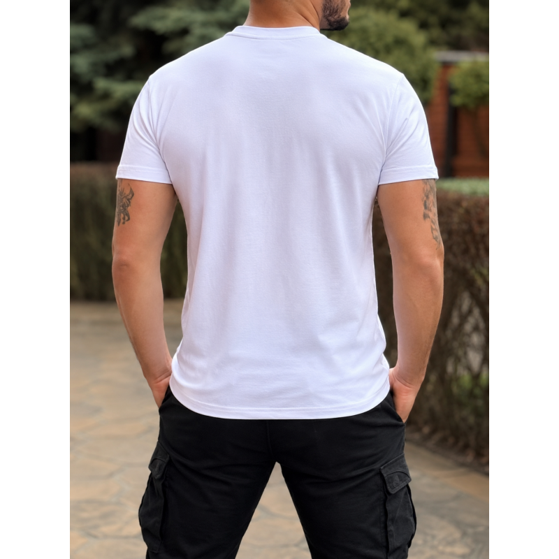 Футболка чоловіча Daniel Jones з принтом бавовна Туреччина M-XXL,XL,Білий