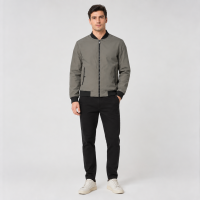 Куртка бомбер демисезонная M.a.d.i.s.s. мужская M-4XL,Стальной серый, XXL