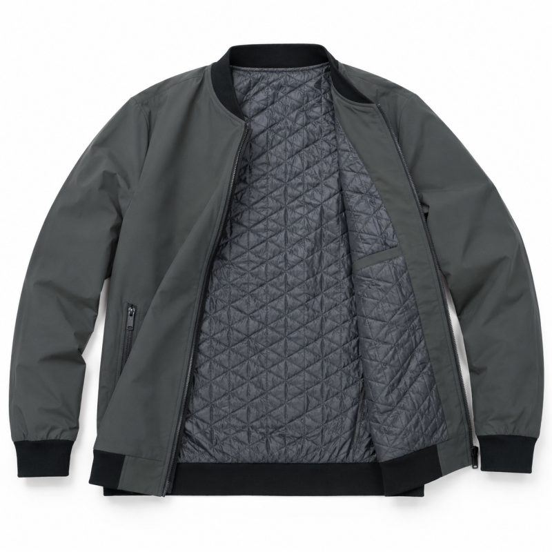 Куртка бомбер демисезонная M.a.d.i.s.s. мужская M-4XL,Графитово-оливковый., M