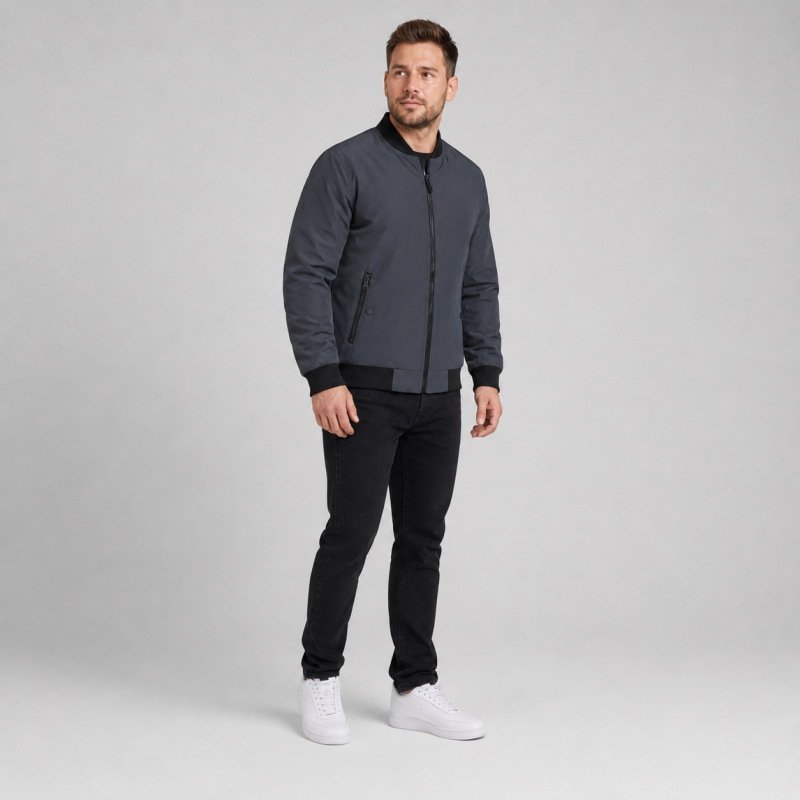 Куртка бомбер демисезонная M.a.d.i.s.s. мужская M-4XL,Синий графит, M