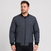 Куртка бомбер демисезонная M.a.d.i.s.s. мужская M-4XL,Синий графит, XXXL