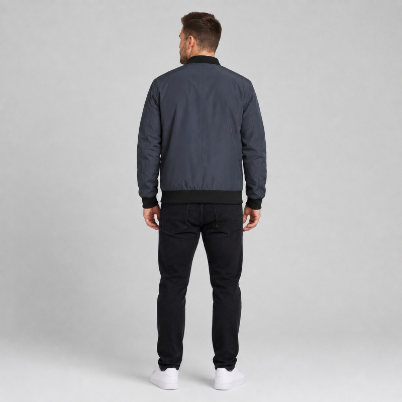 Куртка бомбер демисезонная M.a.d.i.s.s. мужская M-4XL,Синий графит, 4XL