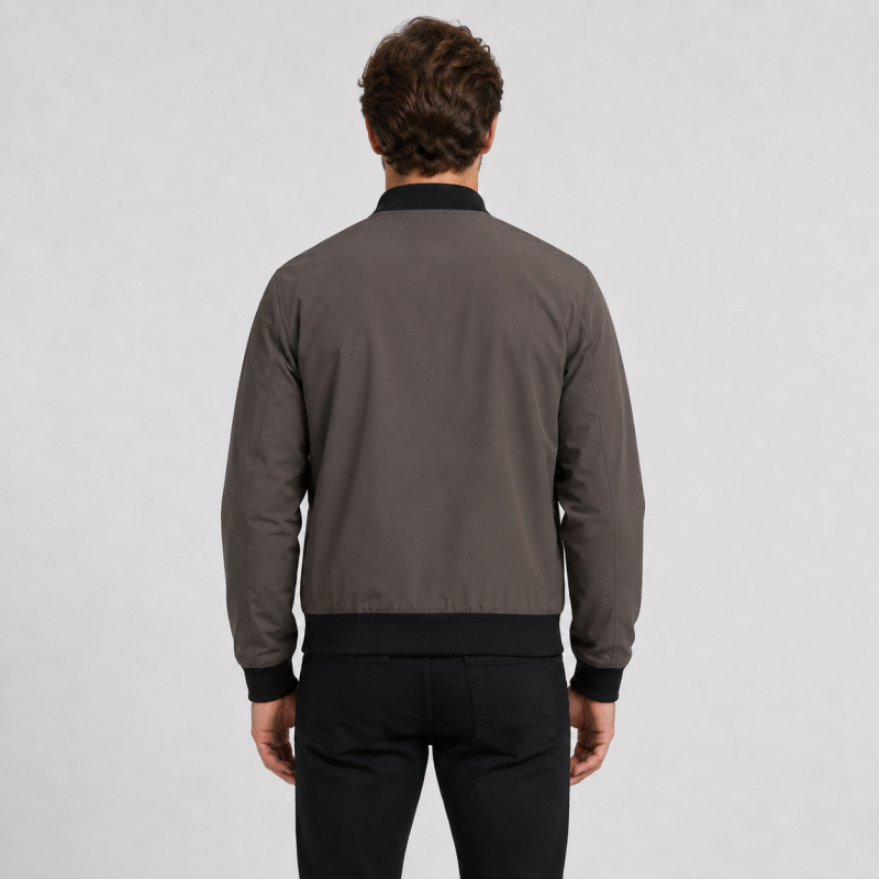 Куртка бомбер демисезонная M.a.d.i.s.s. мужская M-4XL,Темный шоколад, XXXL