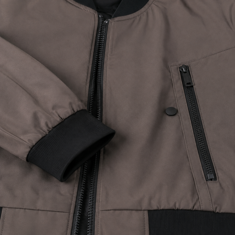 Куртка бомбер демисезонная M.a.d.i.s.s. мужская M-4XL,Темный шоколад, XL