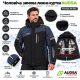 Куртка термо зимняя Audsa мужская M-3XL лыжная,Черный,L