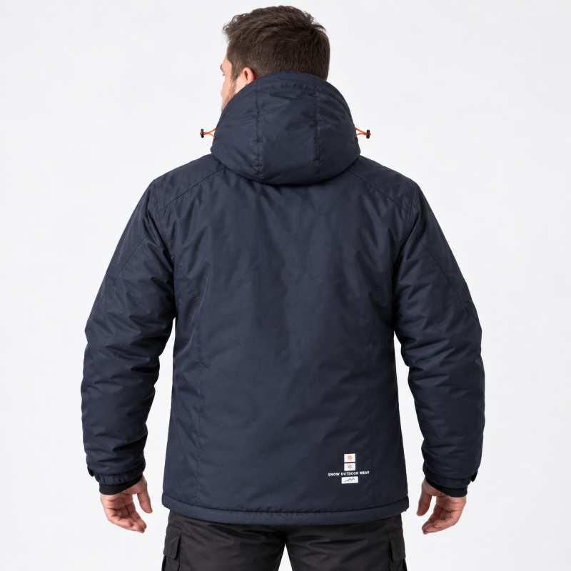 Термокуртка Snow мужская XXL-6XL зимняя мембранная Omni-Heat,4XL, Синий
