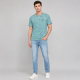 Футболка чоловіча Red-Down 2XL-5XL - великі розміри, 95% бавовна 5% еластан,5XL,Бірюзовий