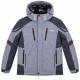Термокуртка зимняя Snow мужская M-3XL мембранная Omni-Heat,L, Серый