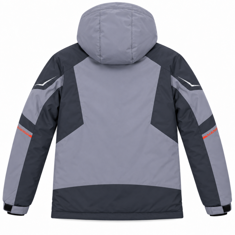Термокуртка зимняя Snow мужская M-3XL мембранная Omni-Heat,L, Серый