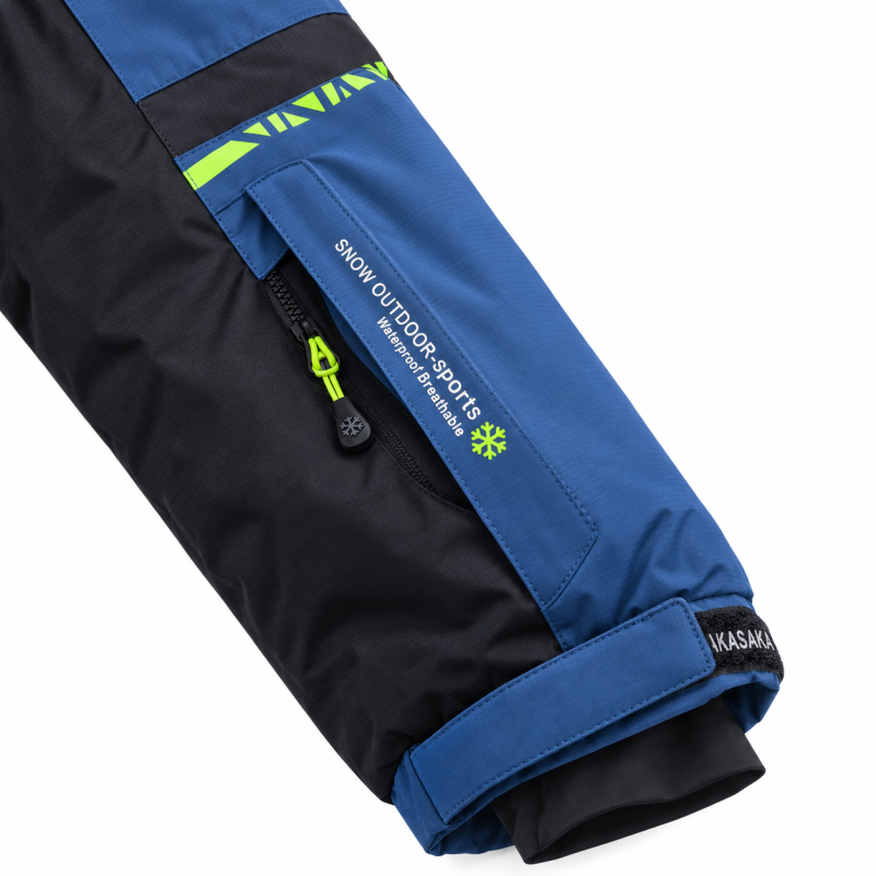 Термокуртка зимняя Snow мужская M-3XL мембранная Omni-Heat,M, Синий