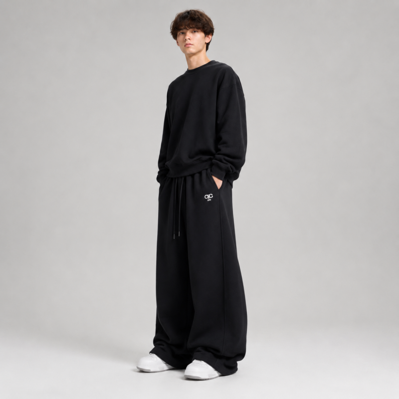 Штани спортивні KDBB для хлопчика підлітка baggy широкі 10-17 років,Чорний, 170
