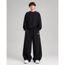 Штани спортивні KDBB для хлопчика підлітка baggy широкі 10-17 років,Чорний, 176