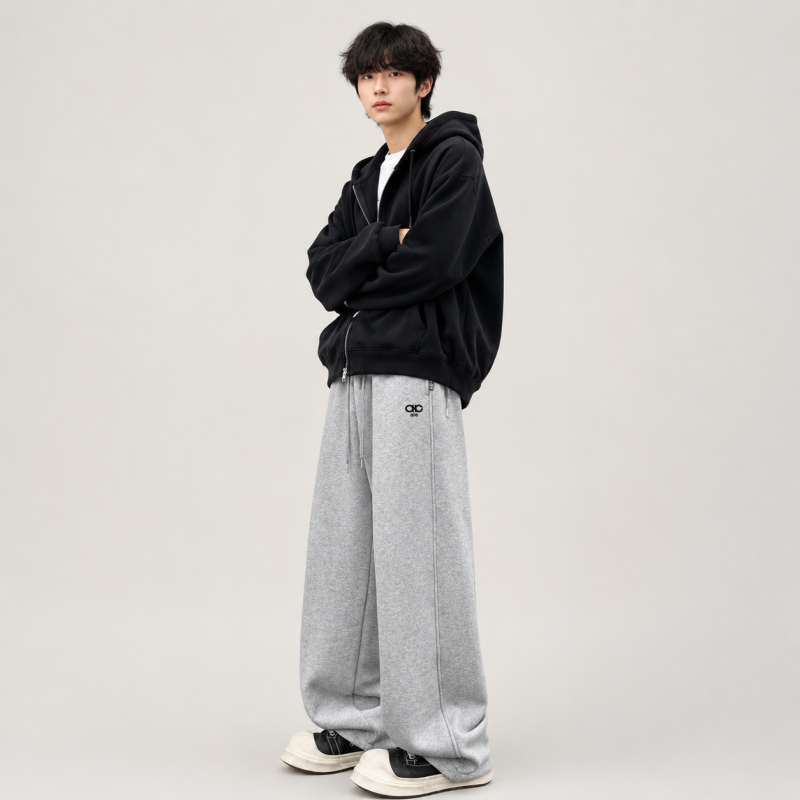 Штани спортивні KDBB для хлопчика підлітка baggy широкі 10-17 років,Сірий, 152