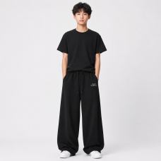 Штани спортивні GMWL для хлопчика 10-17 років baggy, Чорний, 158