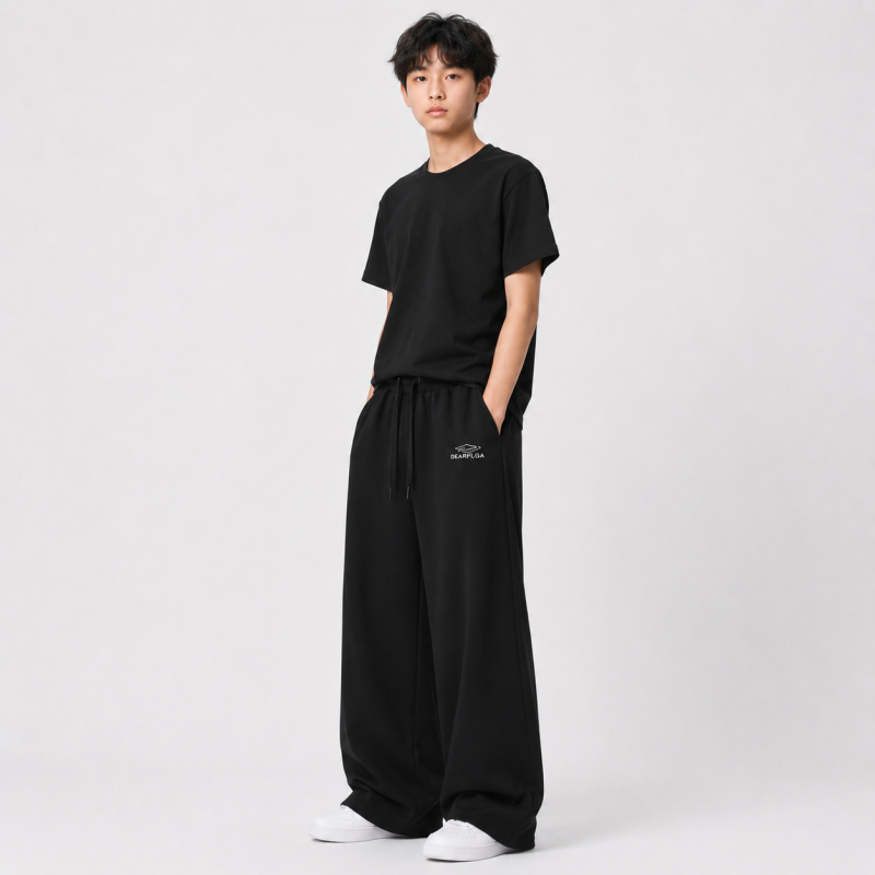 Штани спортивні GMWL для хлопчика 10-17 років baggy, Чорний, 158