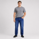 Чоловічі джинси BaSanJiu великих розмірів 38-48 - прямий класичний крій,44 темно-синій