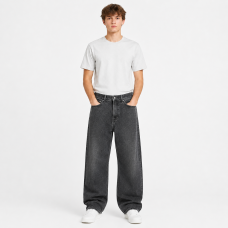 Джинсы широкие Difransel baggy мужские 100% коттон,33   Графитовый винтаж