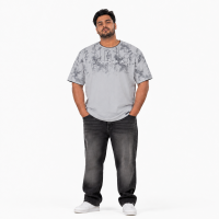 Футболка Red Down чоловіча 6XL-9XL бавовняна великого розміру, 8XL, Світло-сірий