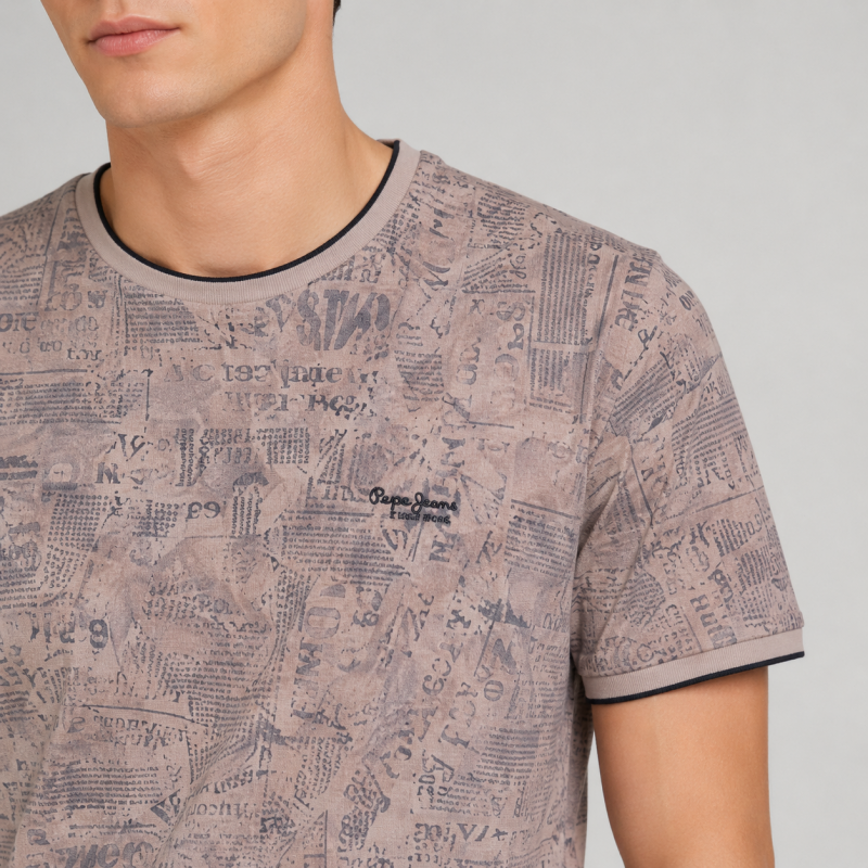 Футболка чоловіча Red-Down 2XL-5XL — великі розміри, 95% бавовна 5% еластан,XXL,Мокко