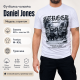 Футболка Daniel Jones чоловіча з великим принтом бавовна Туреччина M-XXL,XXL,Білий