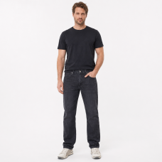 Джинсы мужские Wrangler Regular прямые 100% коттон,40  Темно-серый графит