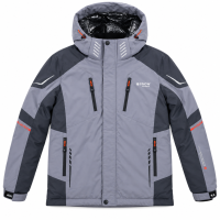Термокуртка зимняя Snow мужская M-3XL мембранная Omni-Heat,XXXL, Серый