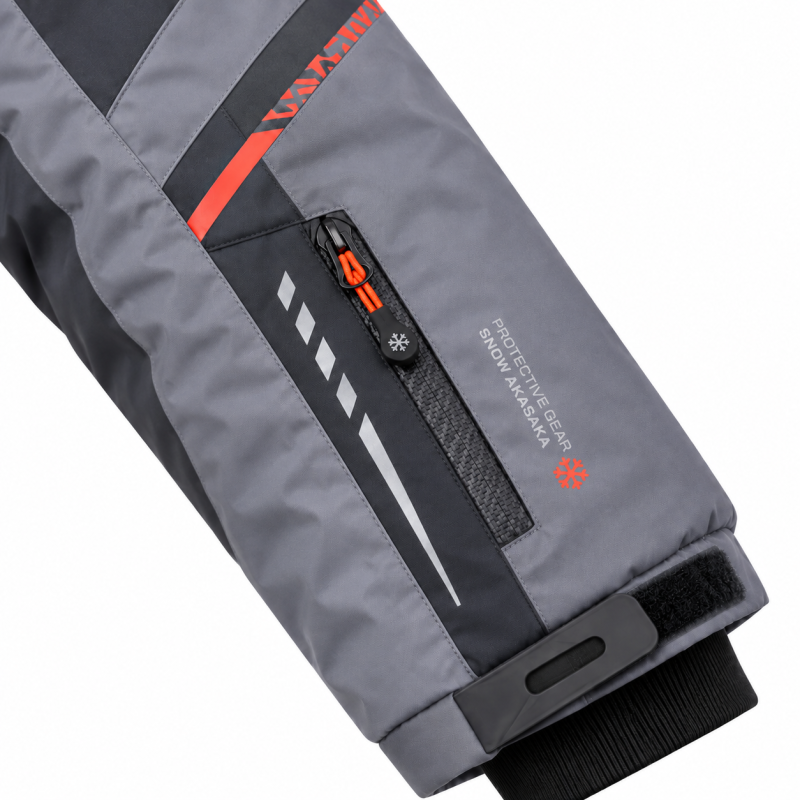 Термокуртка зимняя Snow мужская M-3XL мембранная Omni-Heat,XXXL, Серый