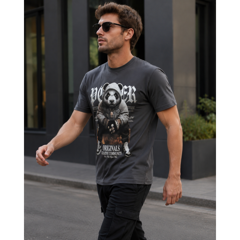 Футболка чоловіча Daniel Jones з принтом бавовна Туреччина M-XXL,L,Графіт