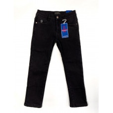 Джинсы черные теплые LIHONG на флисе для мальчика 6-11 лет арт.038, Чорний, 128