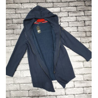 Кардиган мужской на молнии флис, S, Синий