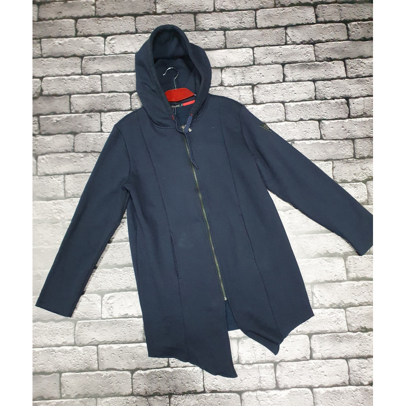 Кардиган мужской на молнии флис, XL, Серый