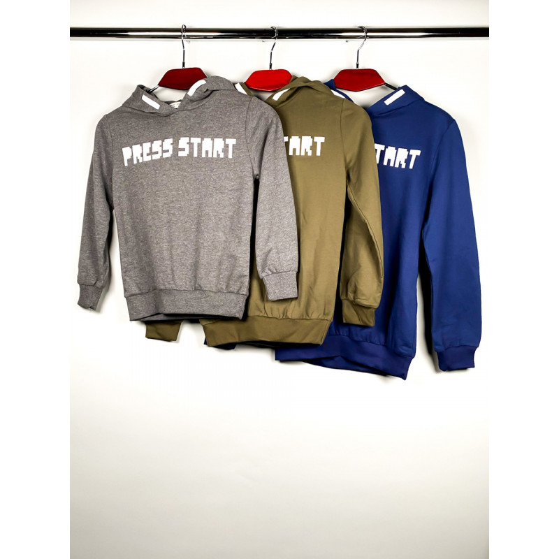 Худи Майнкрафт для мальчика 5-10 лет, 140-146, Синий