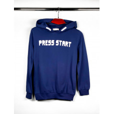 Худи Майнкрафт для мальчика 5-10 лет, 140-146, Синий