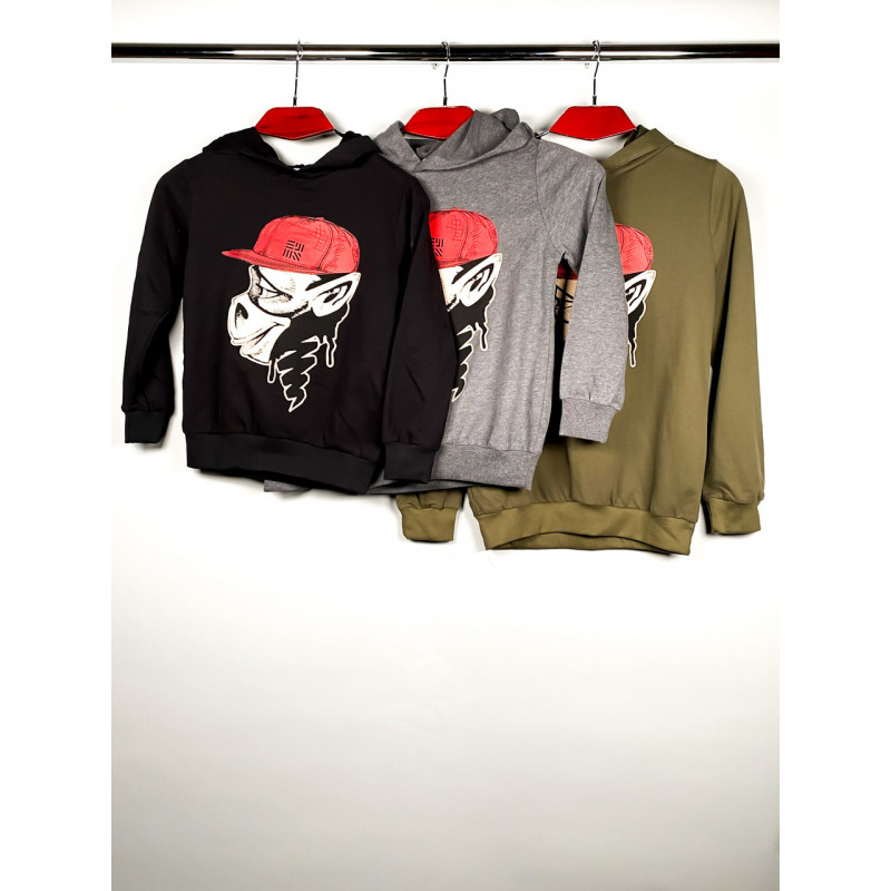 Худи Musti с принтом для мальчика 5-11 лет, 116, Черный