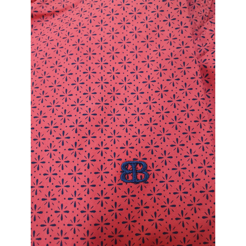 Рубашка для мальчика Bold с длинным рукавом трансформер, хлопок, Красный 140