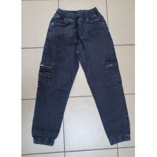 Джогеры ALTUN для мальчика 6-10 лет арт 1012, Размер детской одежды (по росту) 128, Цвет Графит