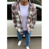 Рубашка теплая мужская VARETTI , XL, Серый