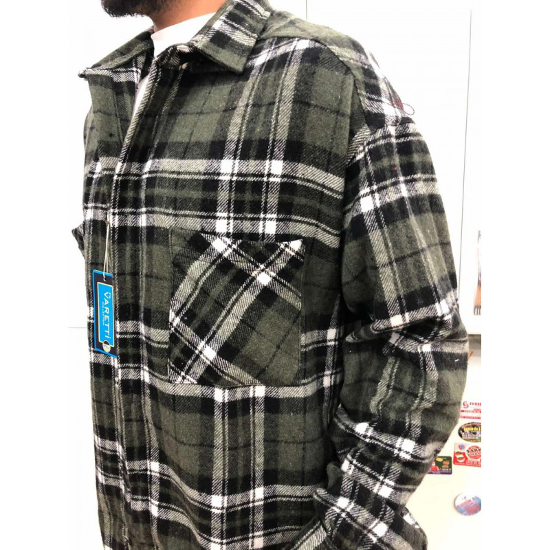 Рубашка теплая мужская VARETTI Оверсайз , XXL, Красный