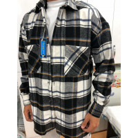 Рубашка теплая мужская VARETTI Оверсайз , M, Коричневый