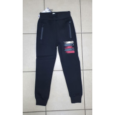 Брюки спортивные теплые BOLD для мальчика 5-9 лет арт.1040, Размер детской одежды (по росту) 116, Цвет Черный