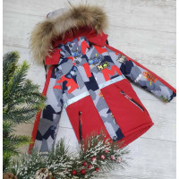 Куртка зимняя для мальчика 3-7 лет ZLNS  арт.1051, Цвет Желтый, Размер детской одежды (по росту) 98