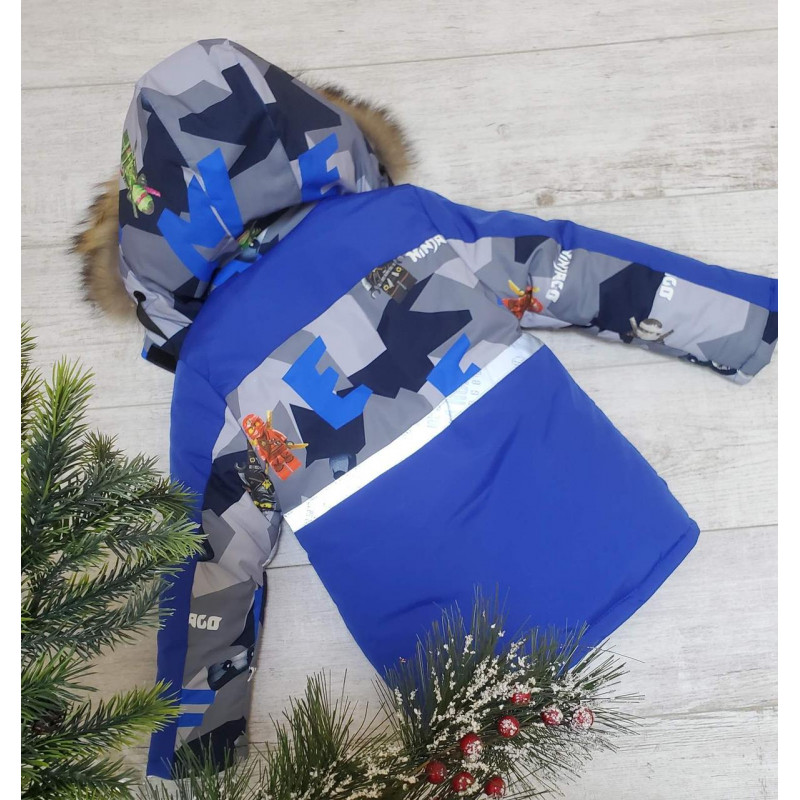 Куртка зимняя для мальчика 3-7 лет ZLNS  арт.1051, Цвет Желтый, Размер детской одежды (по росту) 98