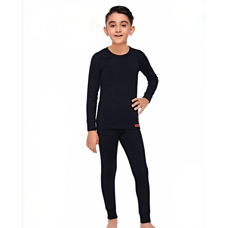 Термобелье комплект COTPARK для мальчика 5-15 лет , Графит,  110