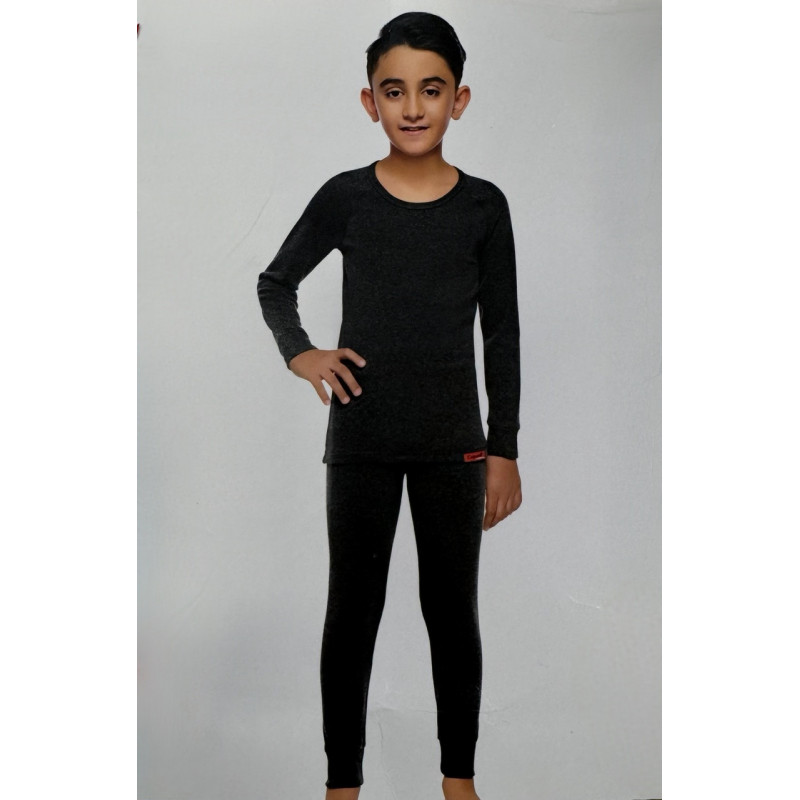 Термобелье комплект COTPARK для мальчика 5-15 лет , Черный,  134